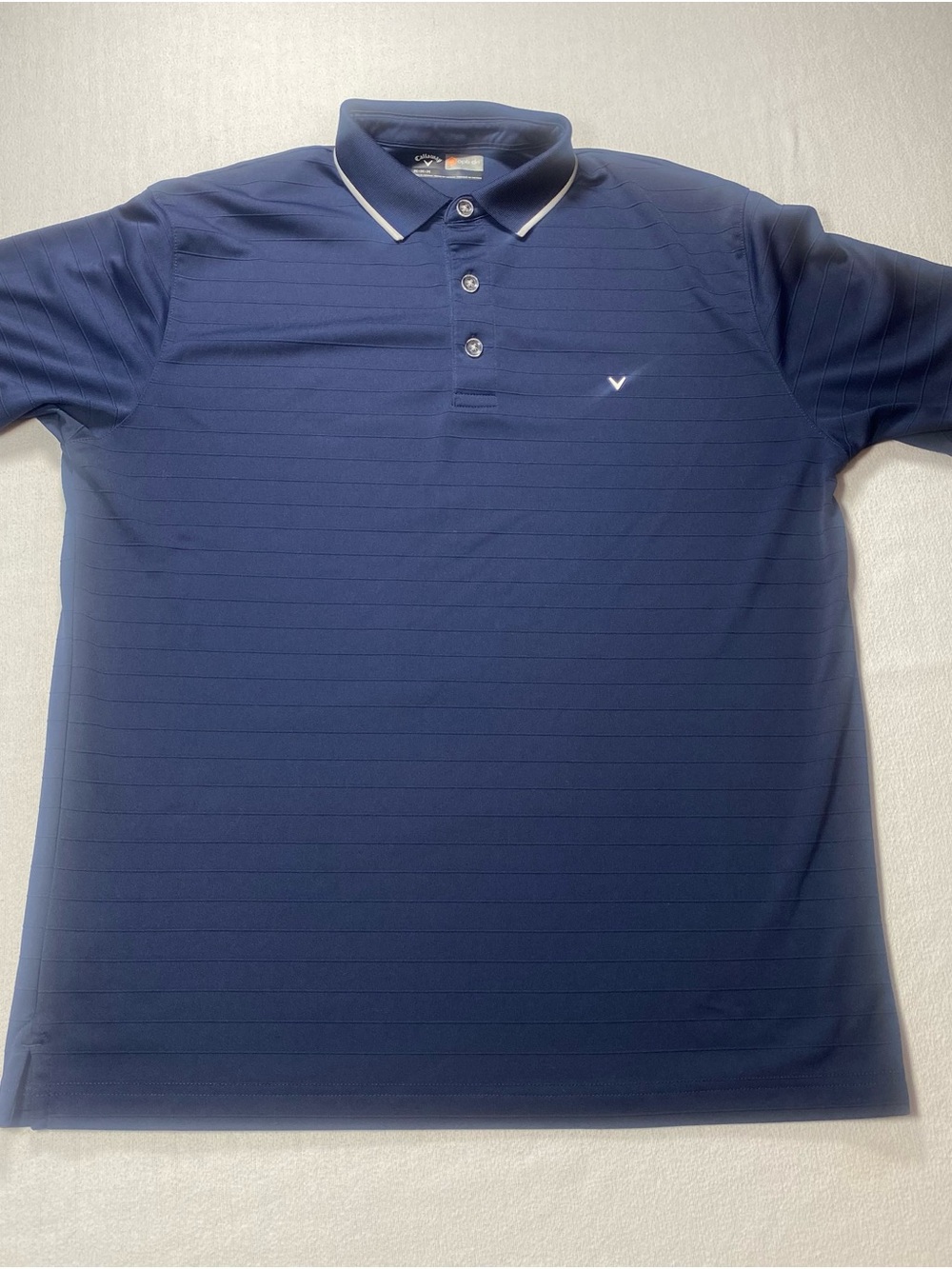 Callaway Men's Navy Polo with Contrast Collar Trim